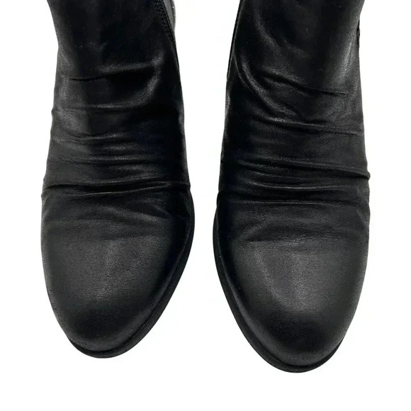 BareTraps Gericka Black Boots Studded Women 8.5M Pointed Toe Ruching  Booties - Picture 7 of 15